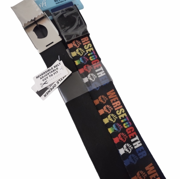 Fresh Supply Com Men's 2 Reversible Belts Adjustable up to Size 42 - Picture 5 of 5